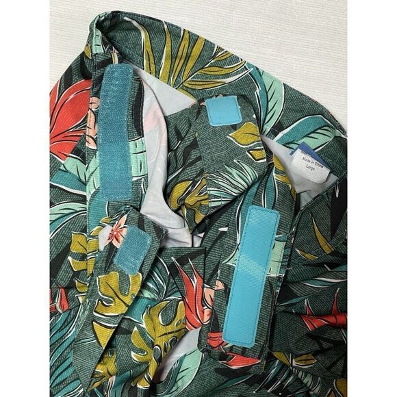 Ripskirt Hawaiian Green Floral Quick Dry Active Mini Wrap Skirt Women’s Size L - Picture 7 of 7
